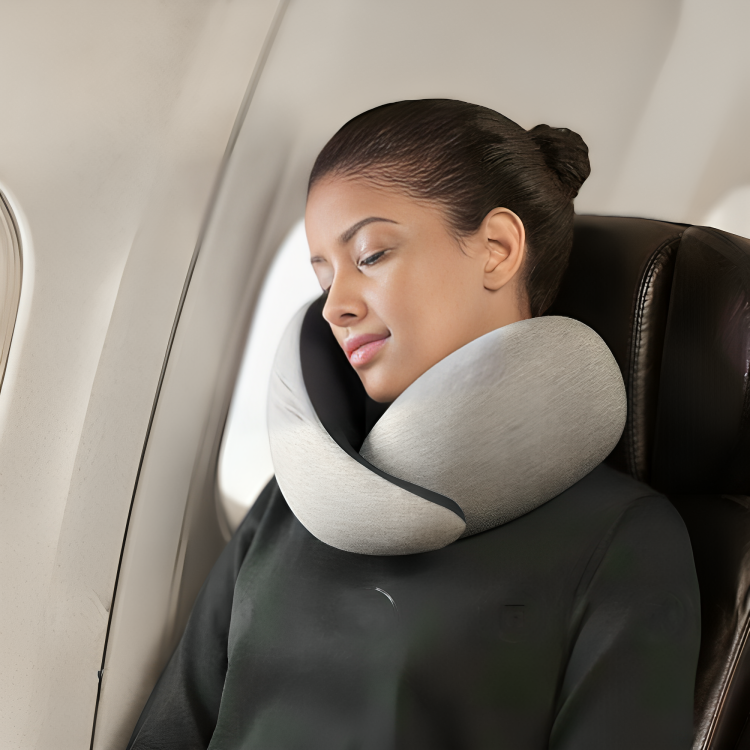 Luxury Travel Neck Pillow + FREE Waterproof Storage Bag!